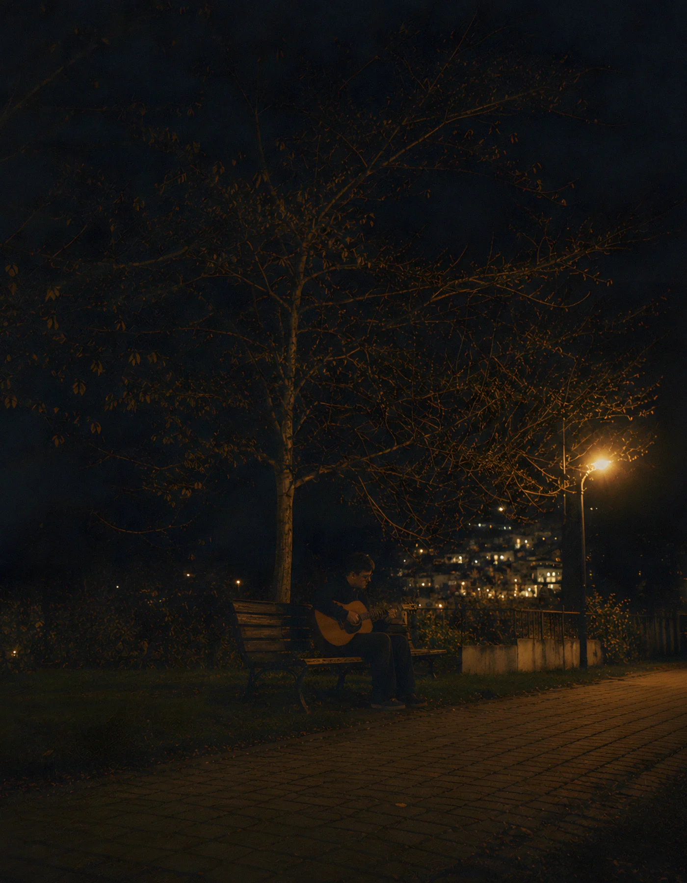 FHUGAWZ dark pop audio previews card with cinematic listening room mood